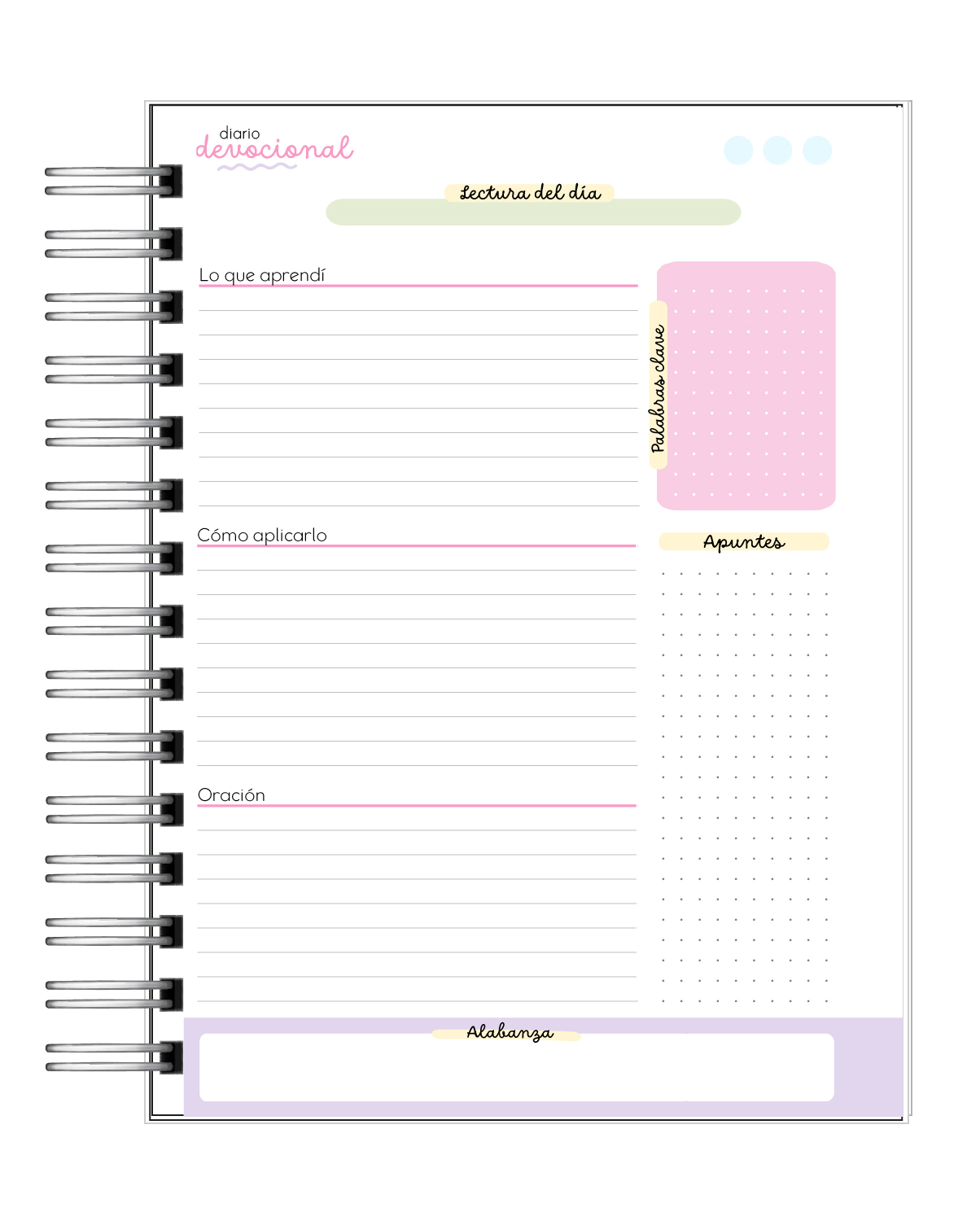 Agenda de Oraciones y Reflexiones 5