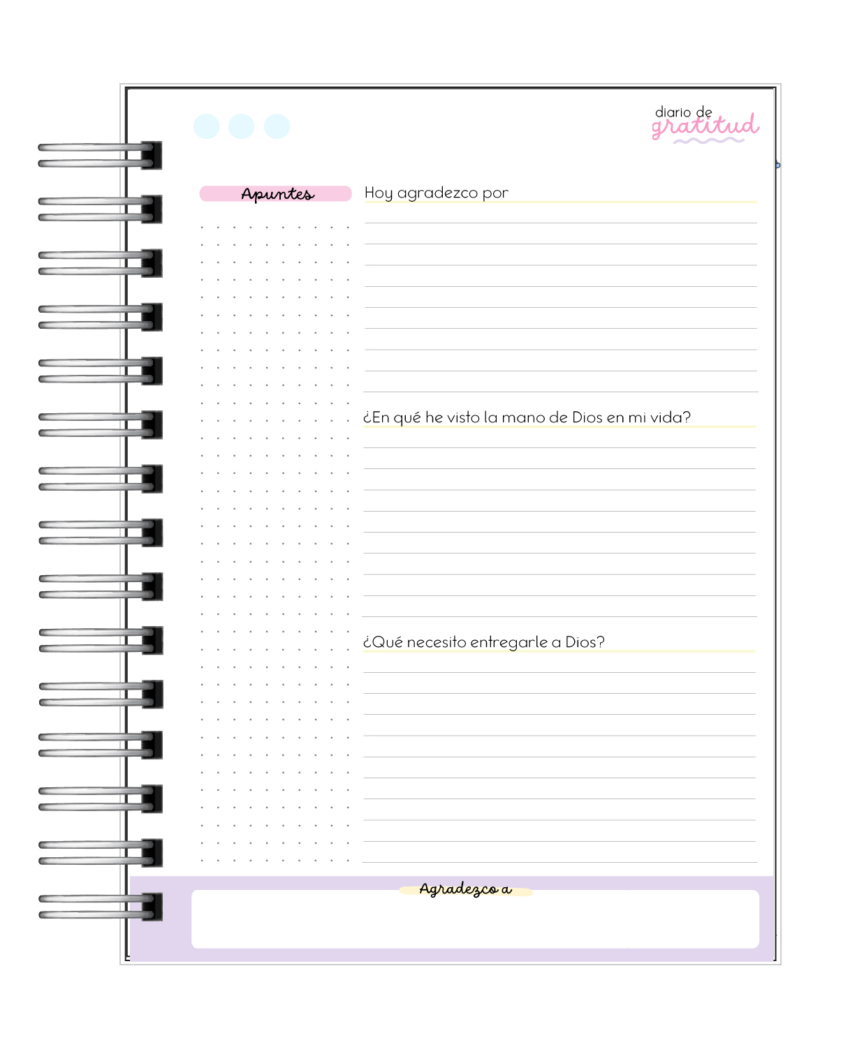 Agenda de Oraciones y Reflexiones 6