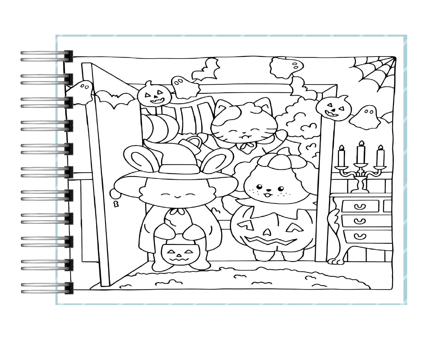 Libro para colorear Spooky Times 2