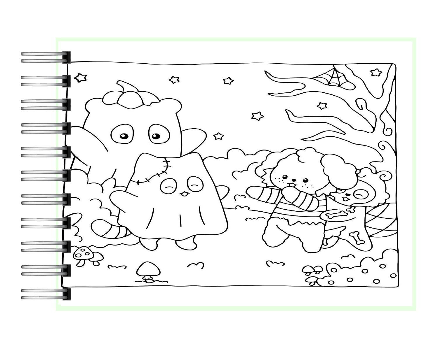 Libro para colorear Spooky Times 3