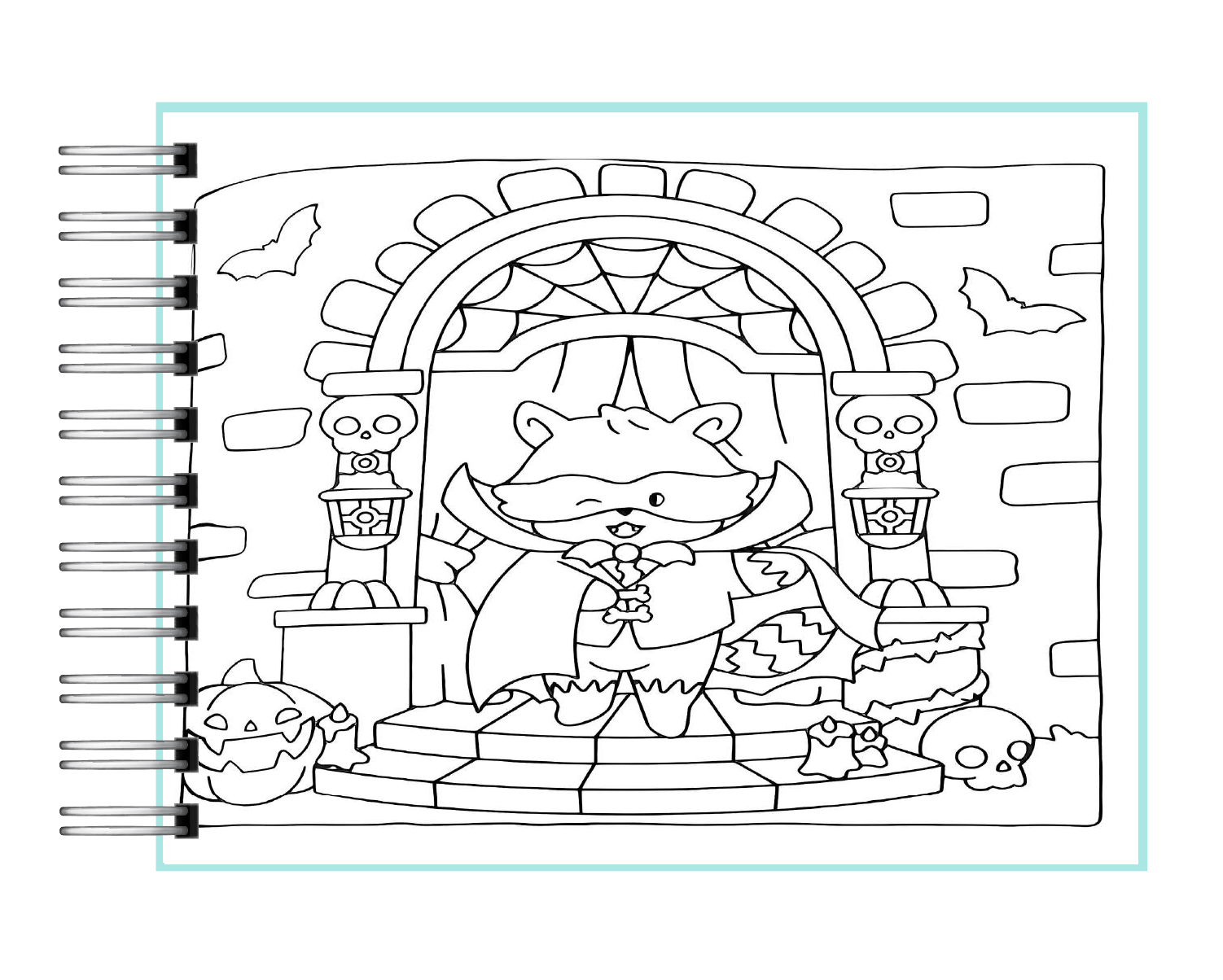 Libro para colorear Spooky Times 4