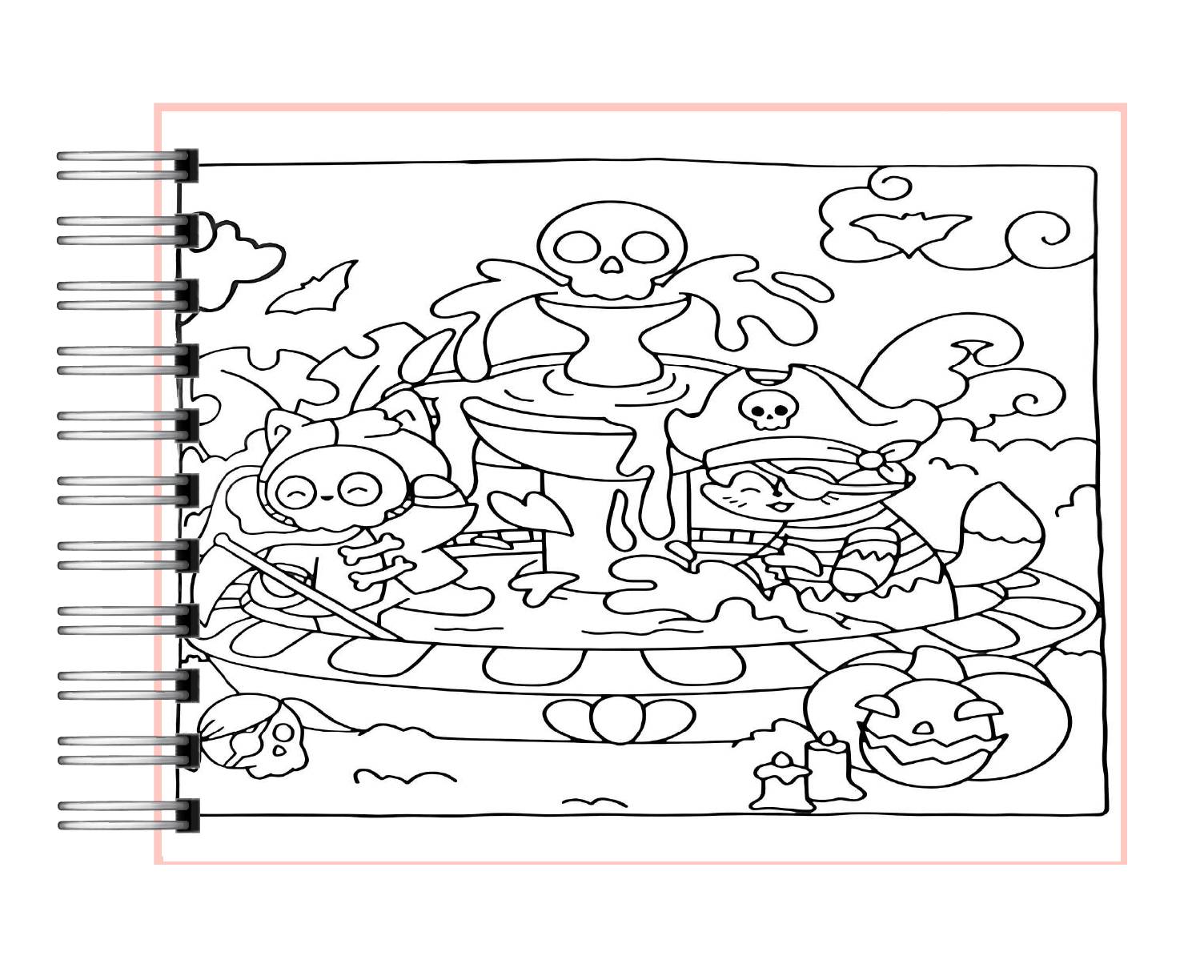 Libro para colorear Spooky Times 5