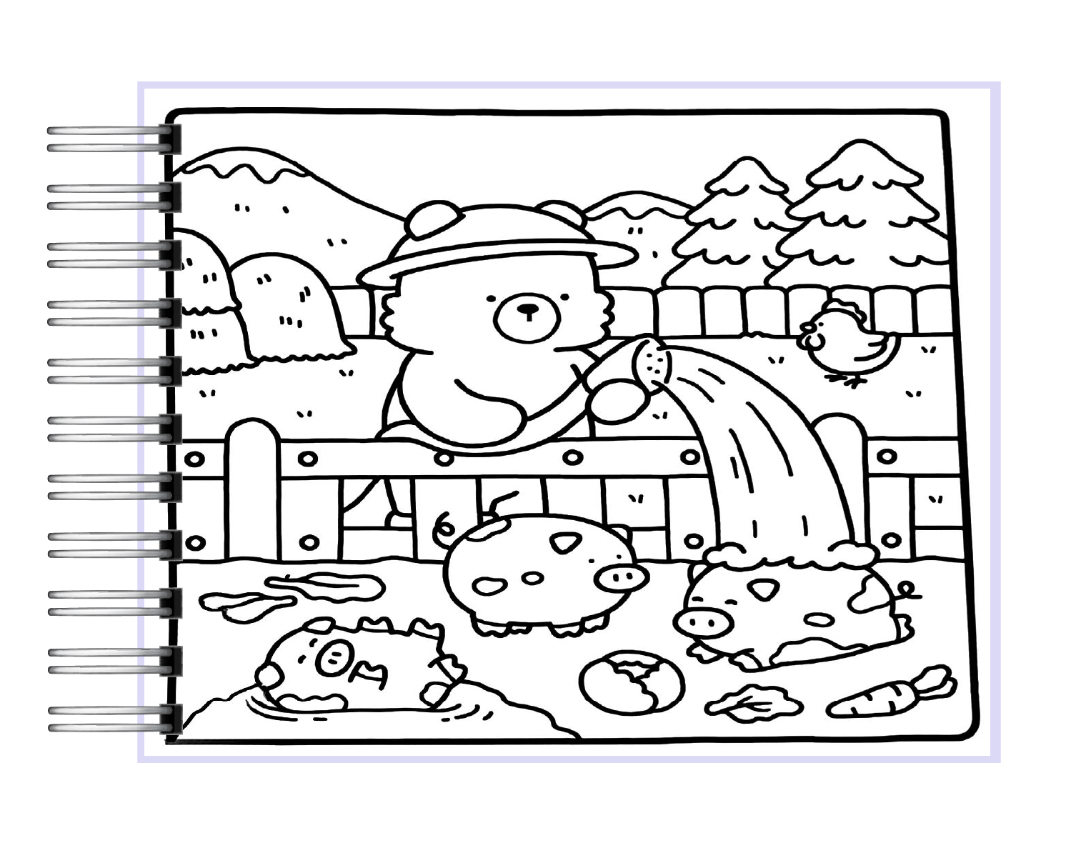 Libro para colorear Comfy Days 6