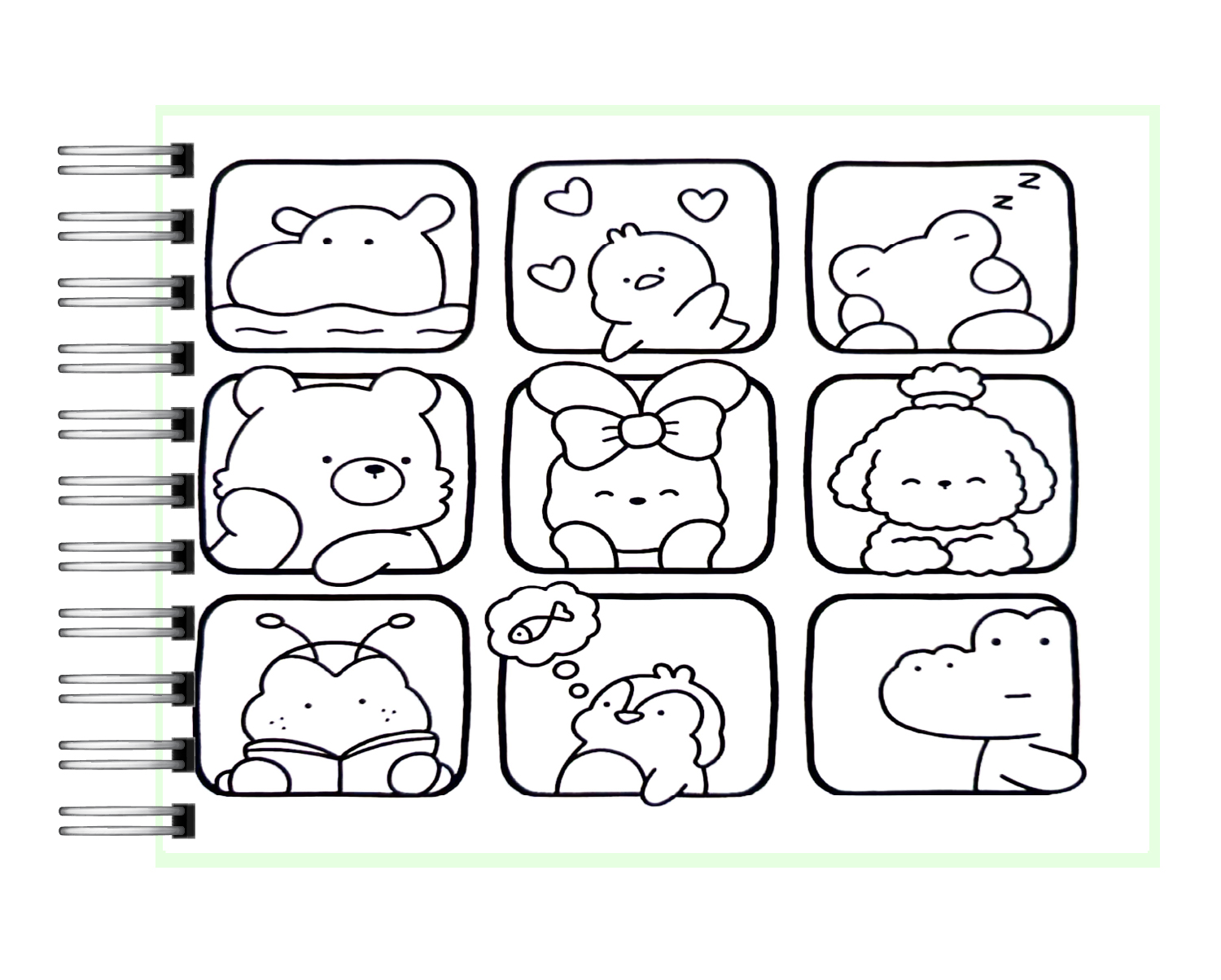 Libro para colorear Cozy Friends 3