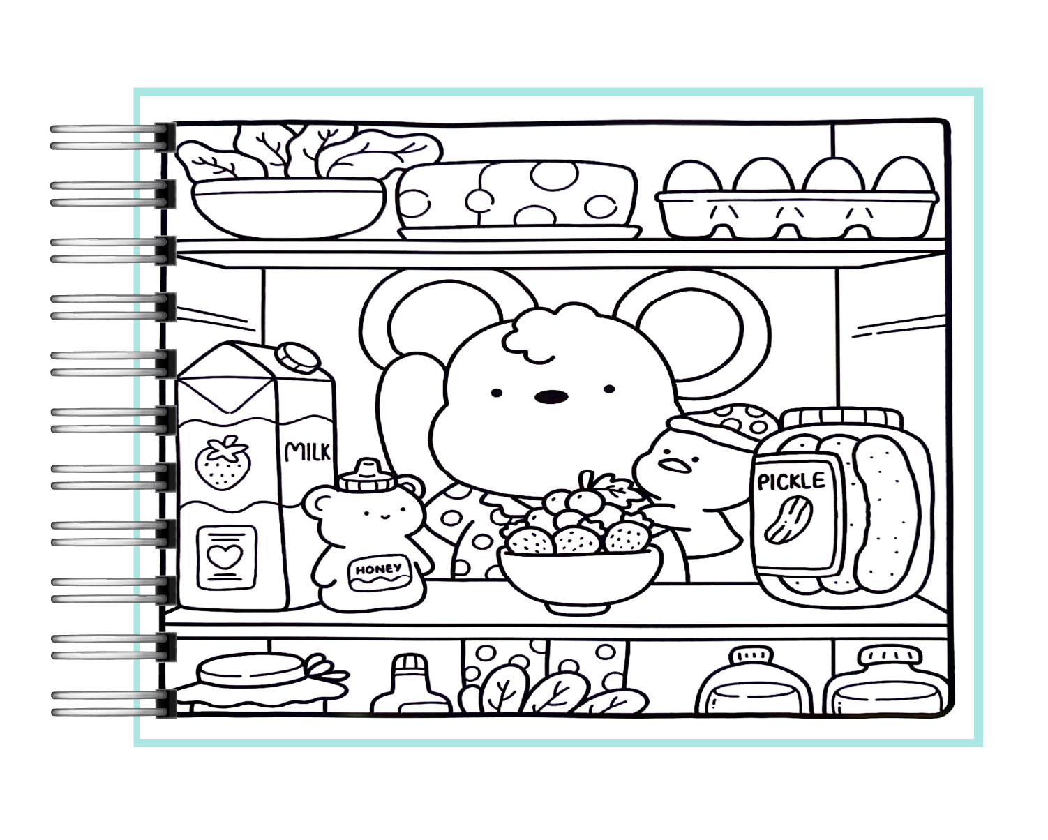 Libro para colorear Cozy Friends 4