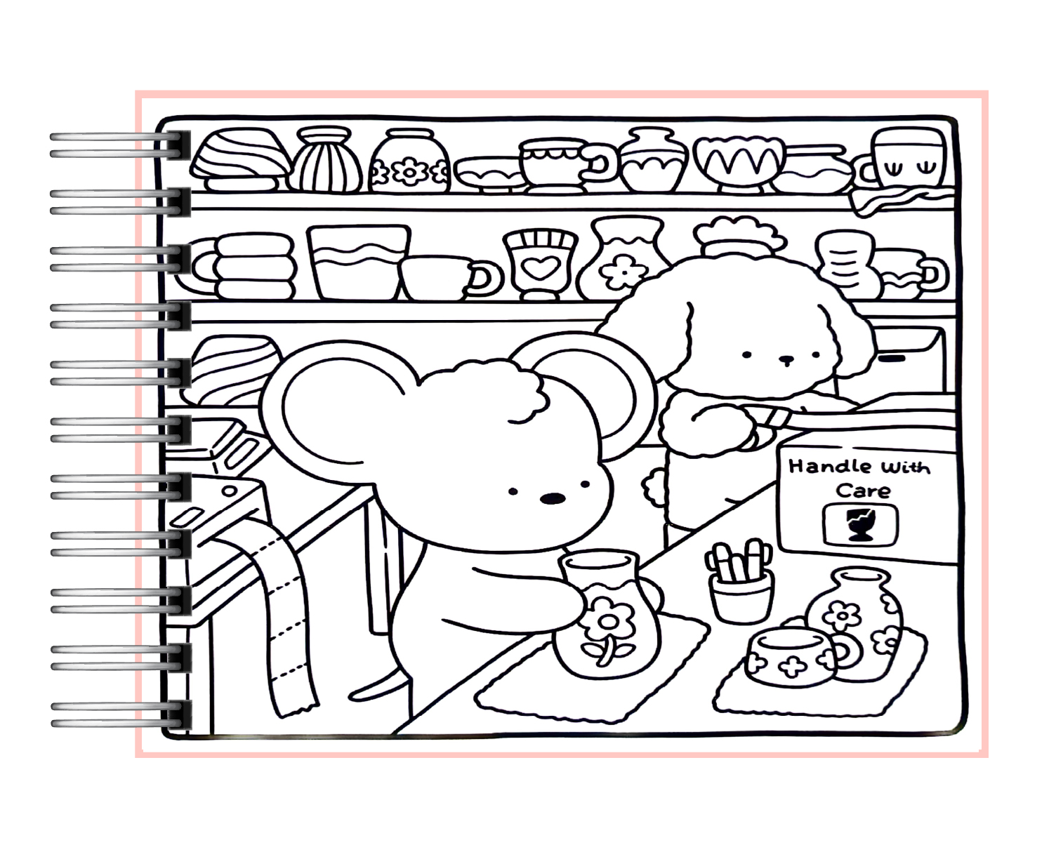 Libro para colorear Cozy Friends 5