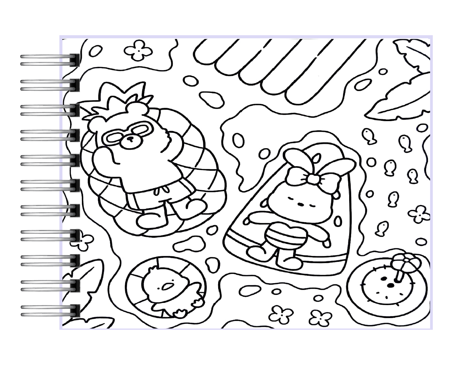 Libro para colorear Cozy Friends 6