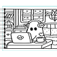 Libro para colorear Spooky Cutie - Miniatura 4