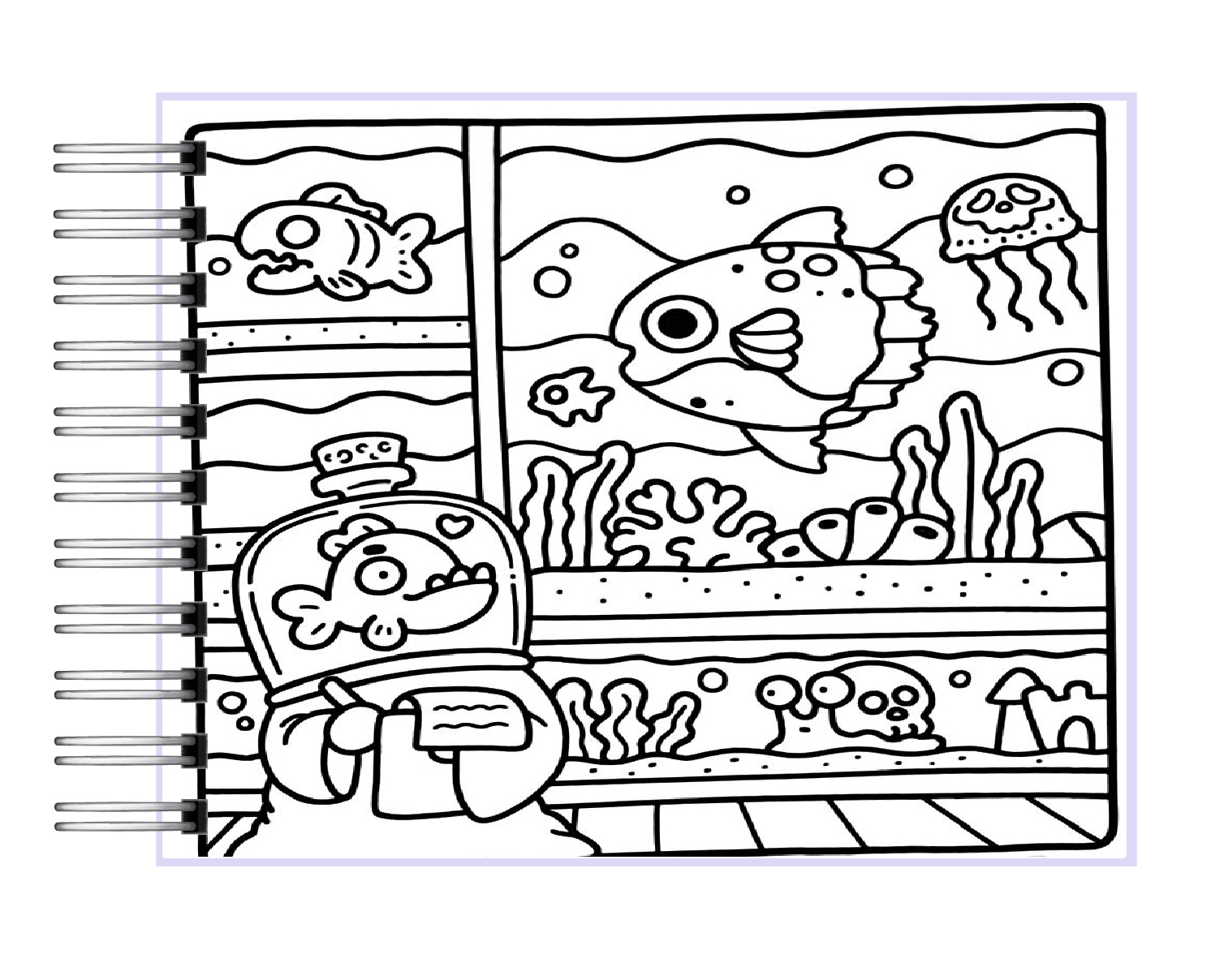 Libro para colorear Spooky Cutie 6