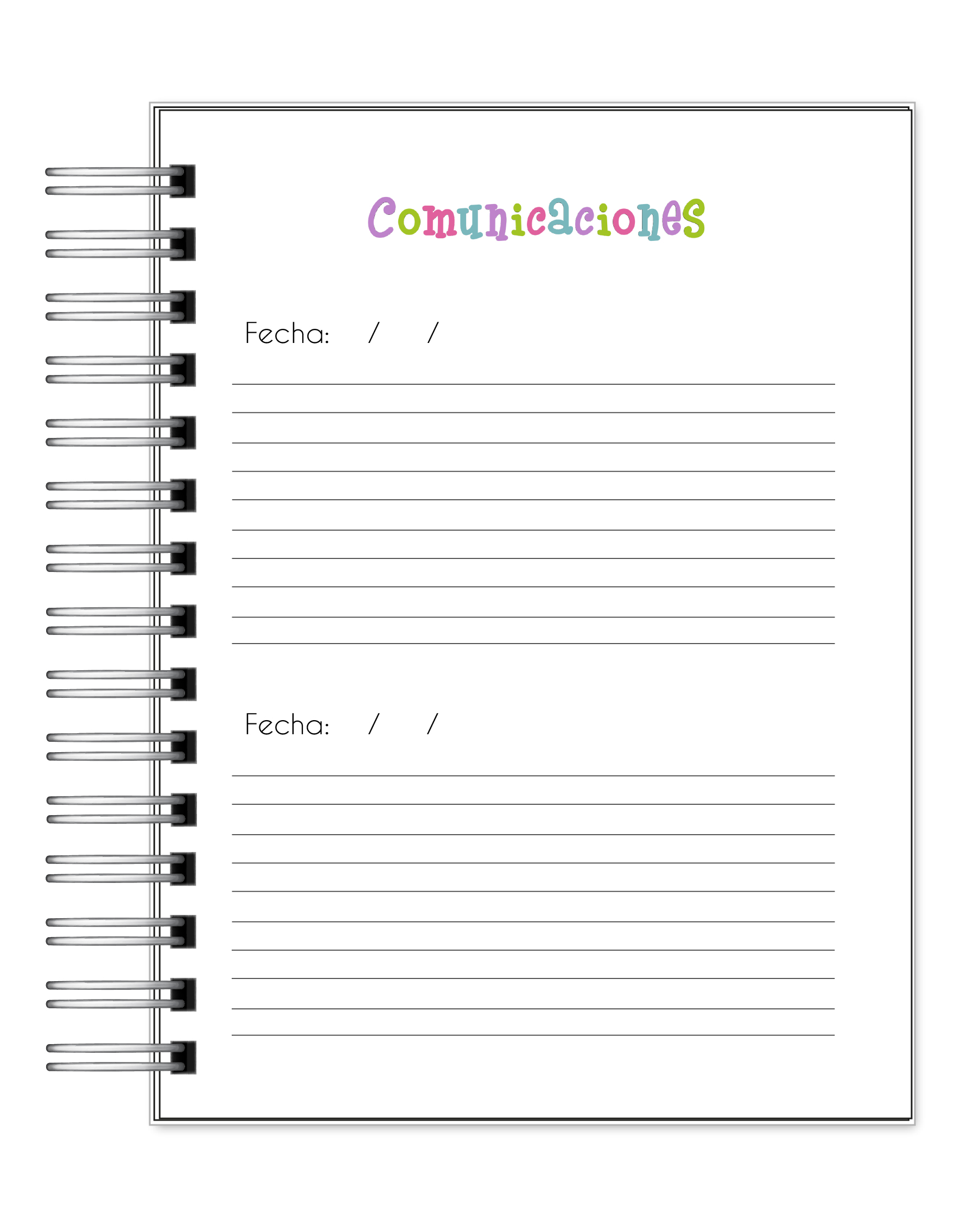 Libreta de comunicaciónes 