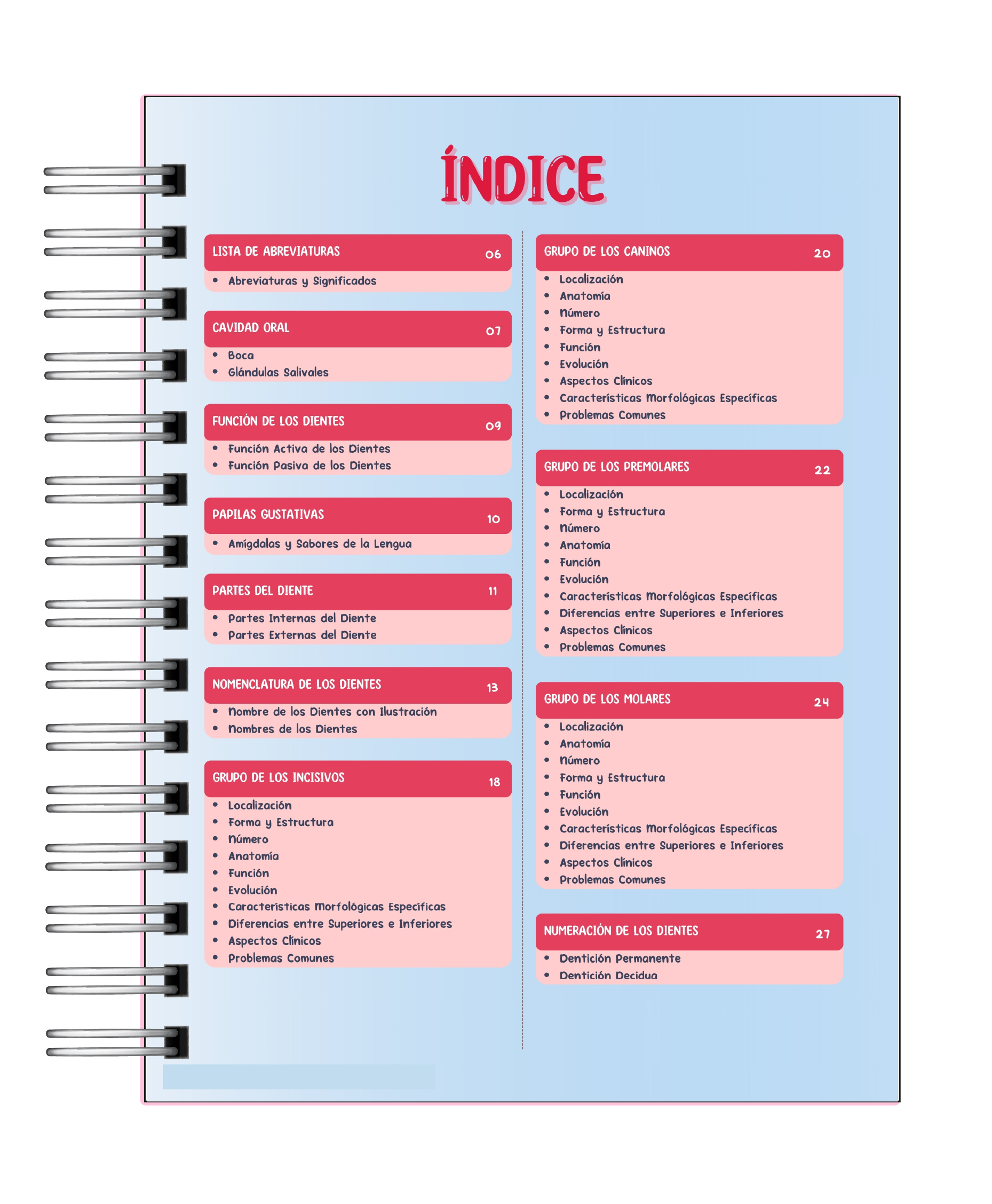 Libreta de Apuntes de Anatomía Dental  2
