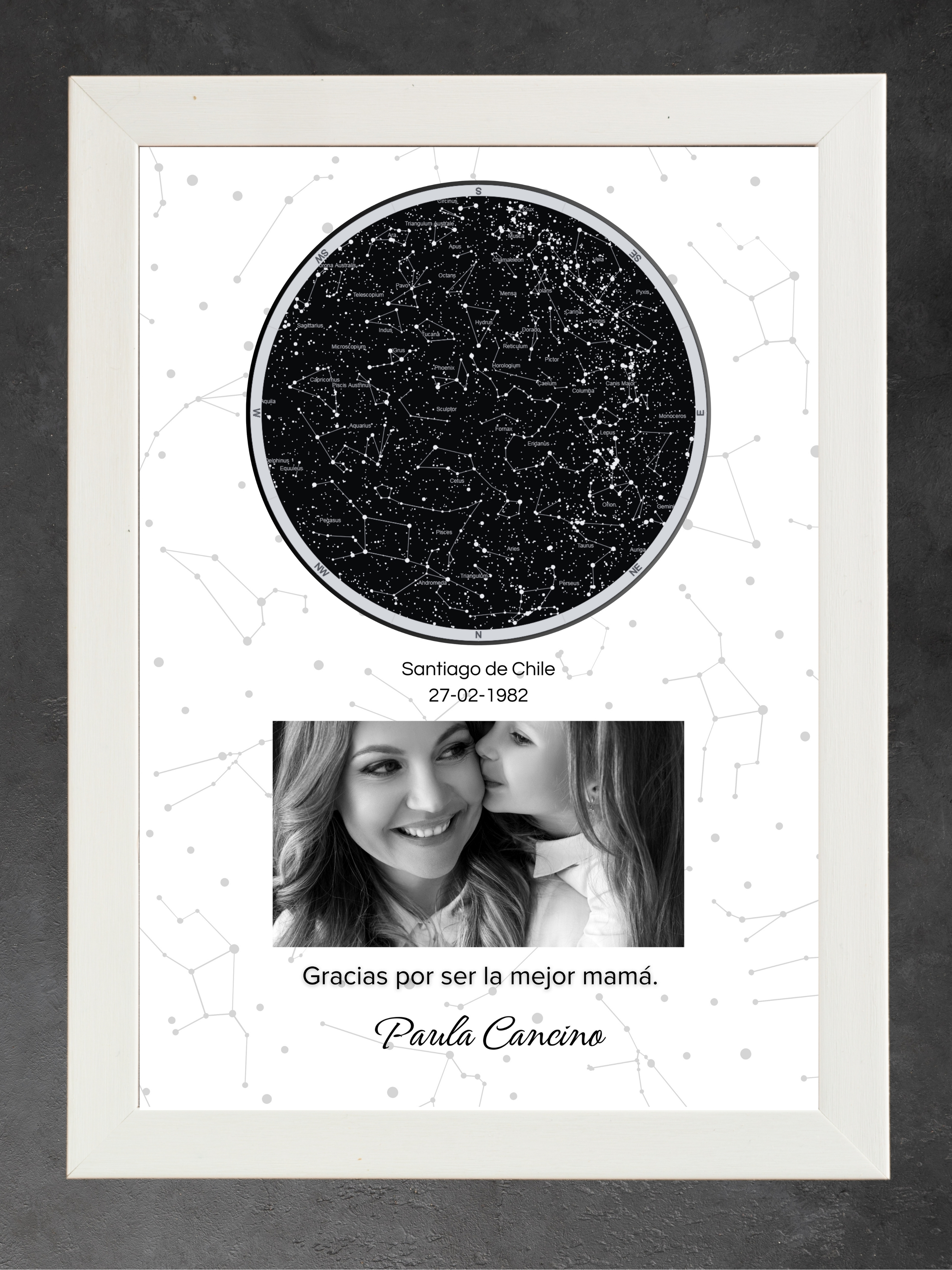 Mapa Estelar Mamá Personalizado 2