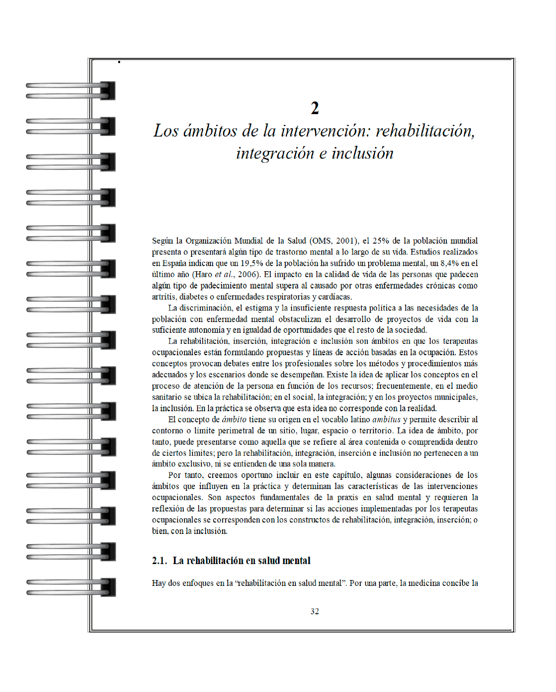 Manual Practico de Salud Mental en Terapia Ocupacional 5