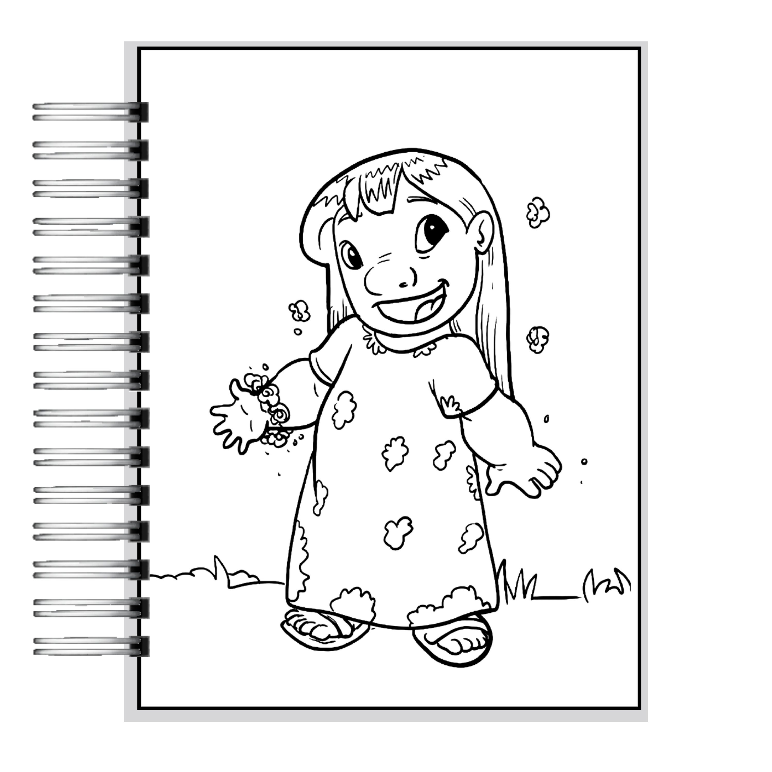 Libro para Colorear Lilo y Stitch 4