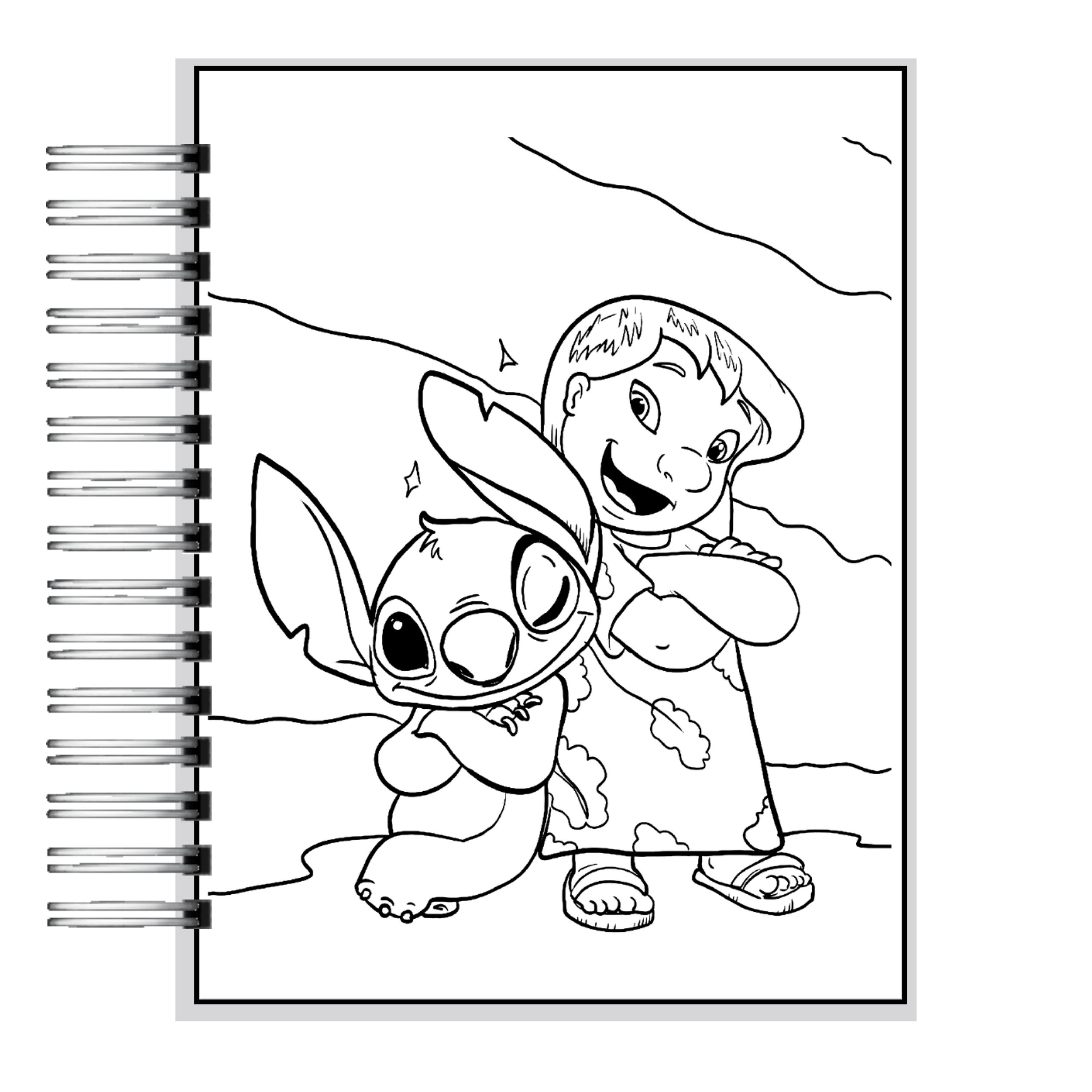 Libro para Colorear Lilo y Stitch 2