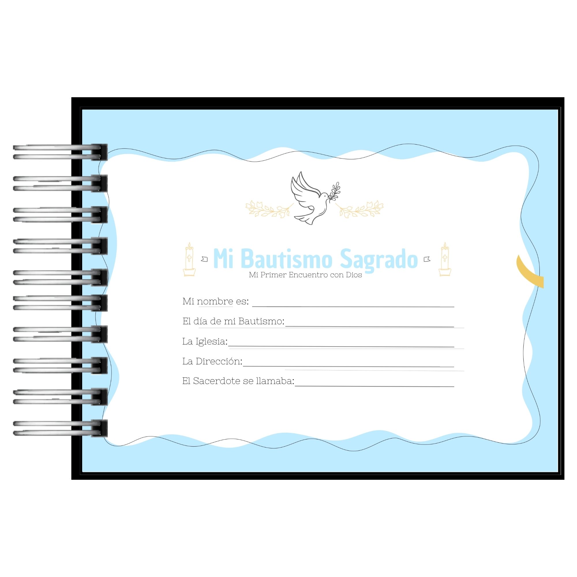 Álbum de Memorias de Mi Bautismo Sagrado 2