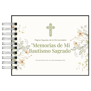 Álbum de Memorias de Mi Bautismo Sagrado