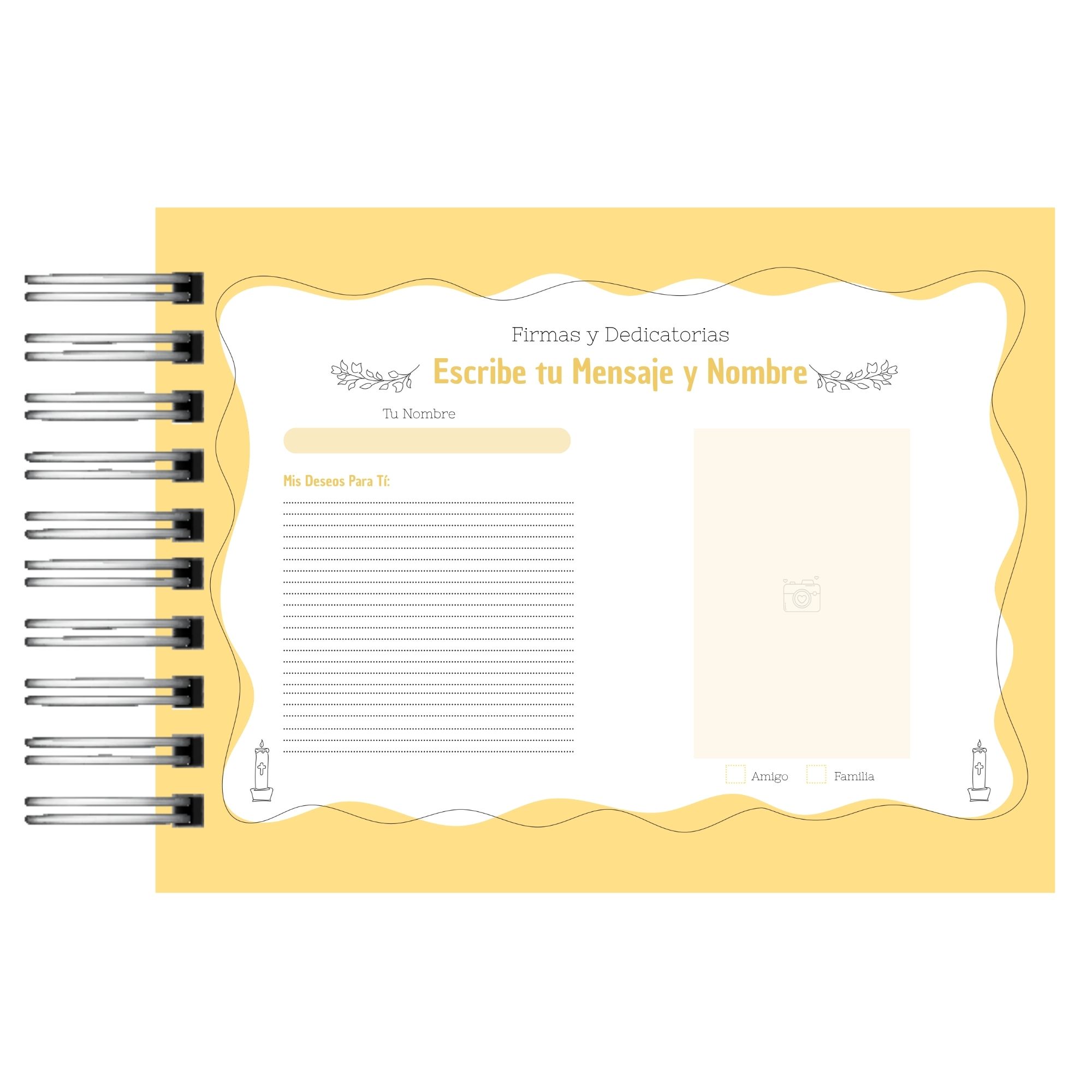 Álbum de Memorias de Mi Bautismo Sagrado PERSONALIZADO  7