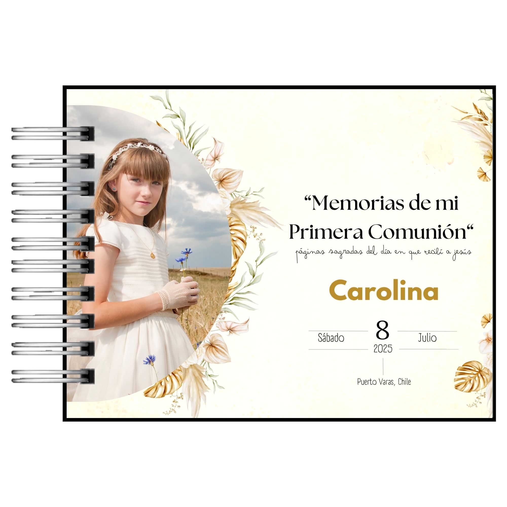 Álbum de Memorias de Mi Primera Comunión Sagrada PERSONALIZADO  9