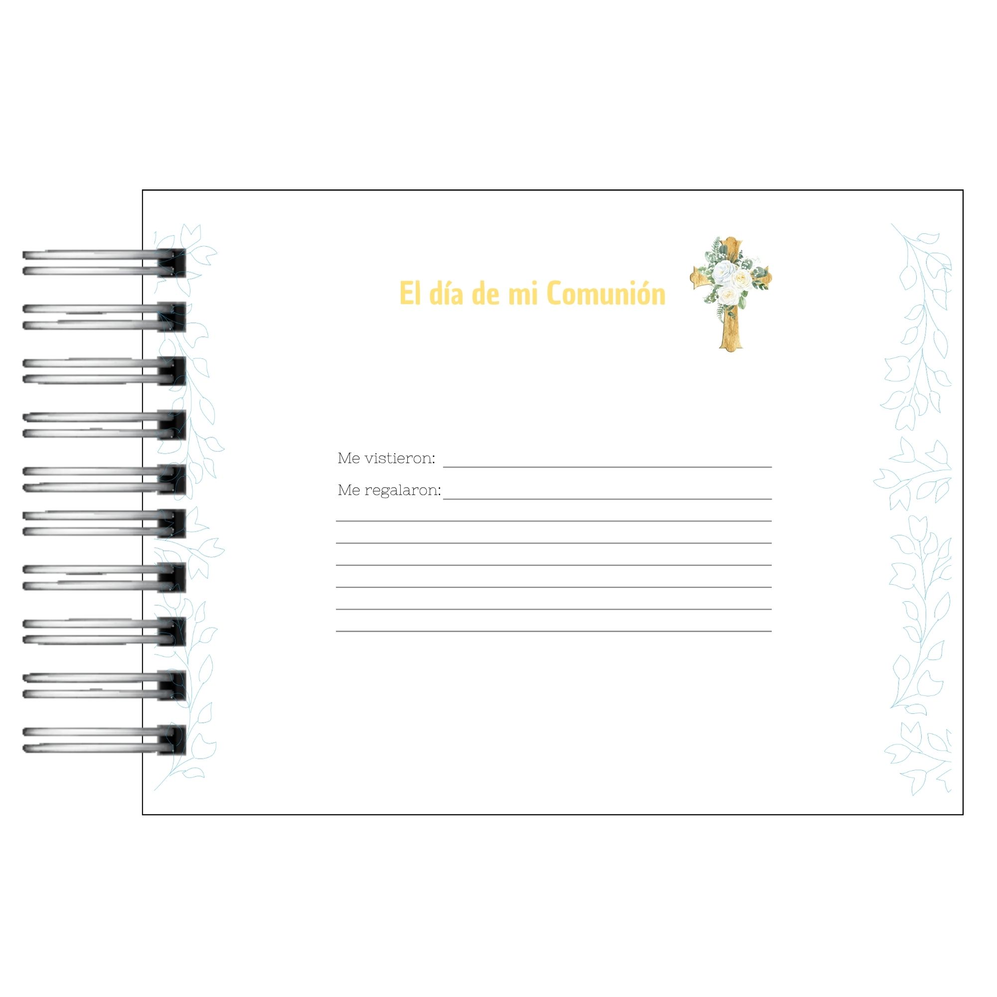 Álbum de Memorias de Mi Primera Comunión Sagrada PERSONALIZADO  3