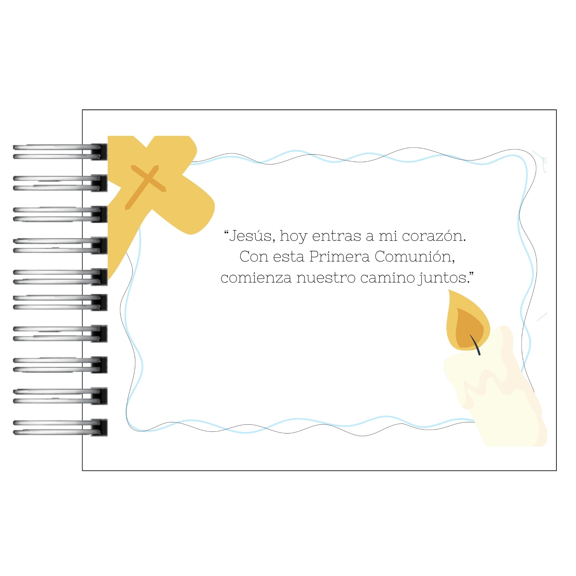 Álbum de Memorias de Mi Primera Comunión Sagrada PERSONALIZADO  4