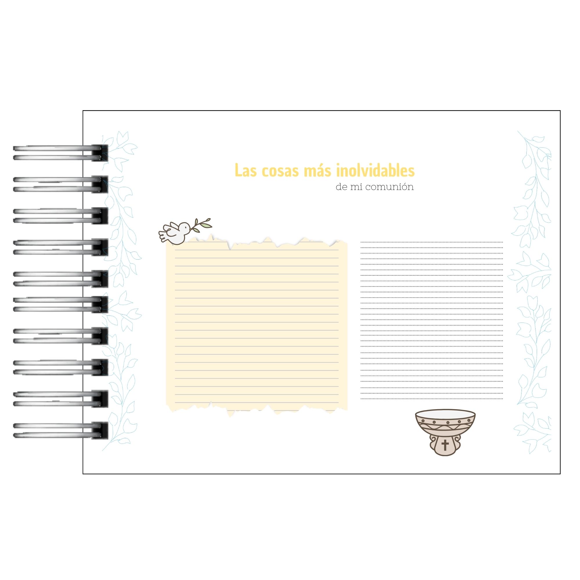 Álbum de Memorias de Mi Primera Comunión Sagrada PERSONALIZADO  8