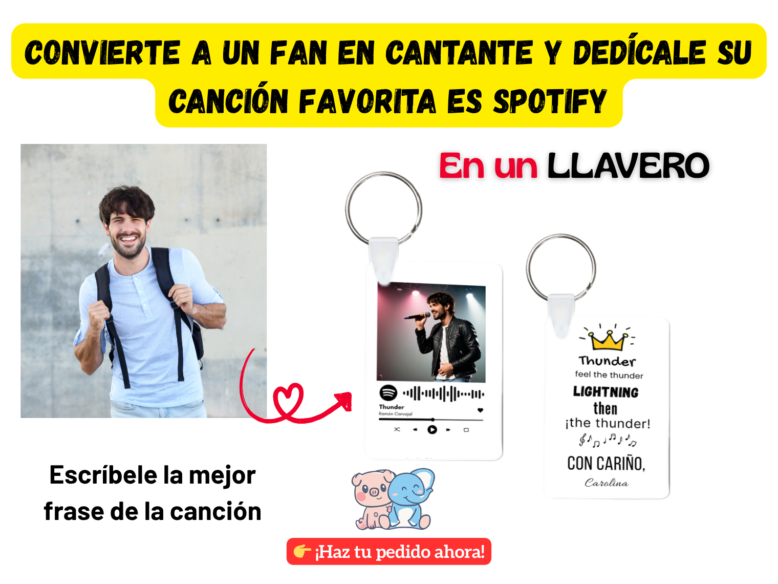Llavero Spotify “Fan → Cantante” Personalizado 1