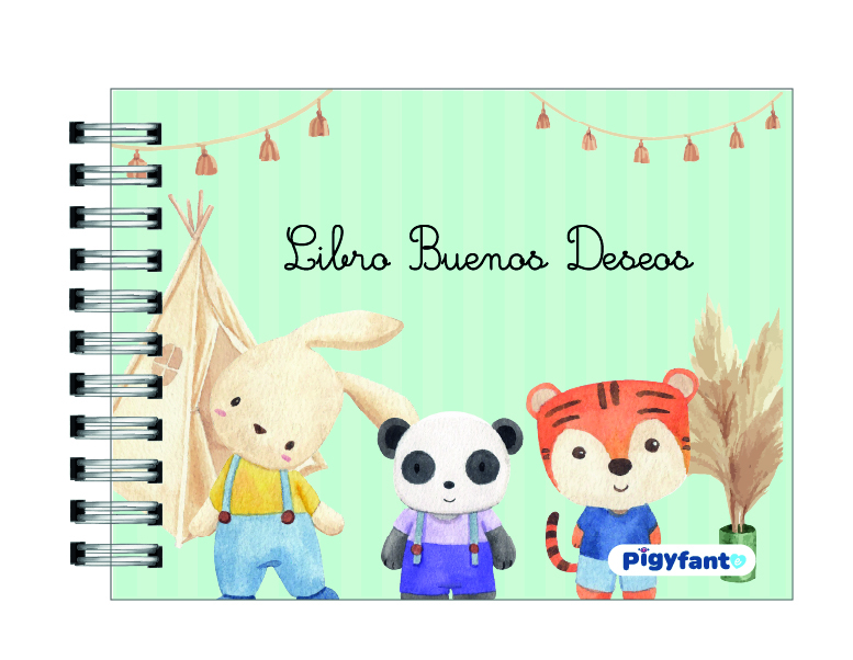 Libro de Buenos deseos del Baby Shower 1