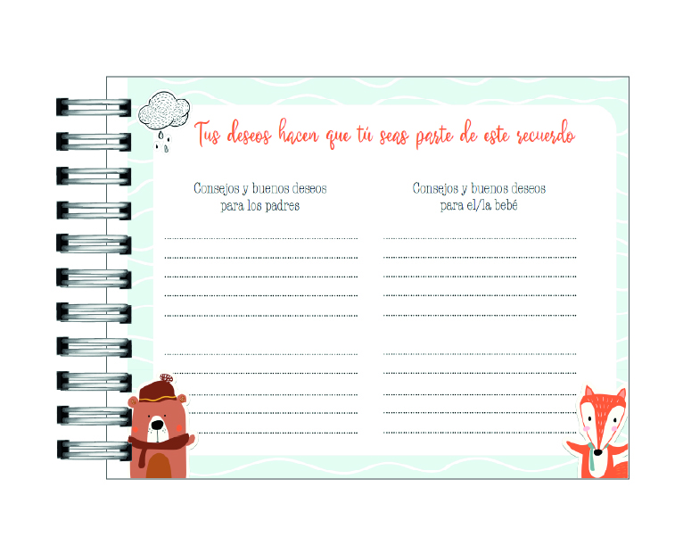 Libro de Buenos deseos del Baby Shower 16