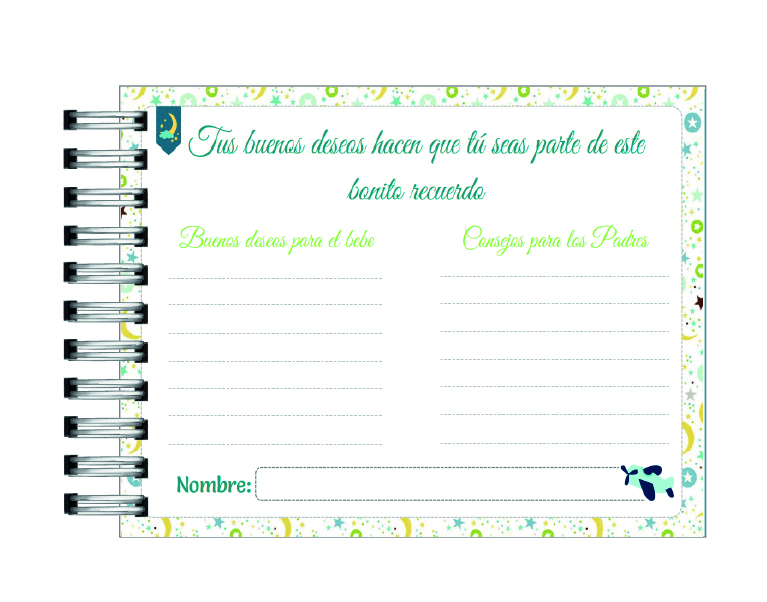 Libro de Buenos deseos del Baby Shower 19