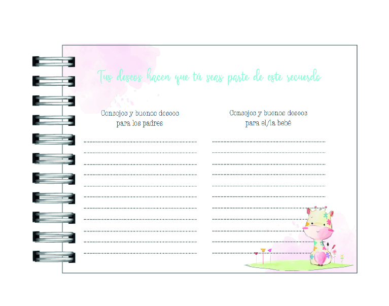 Libro de Buenos deseos del Baby Shower 20