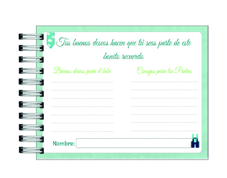 Libro de Buenos deseos del Baby Shower 21