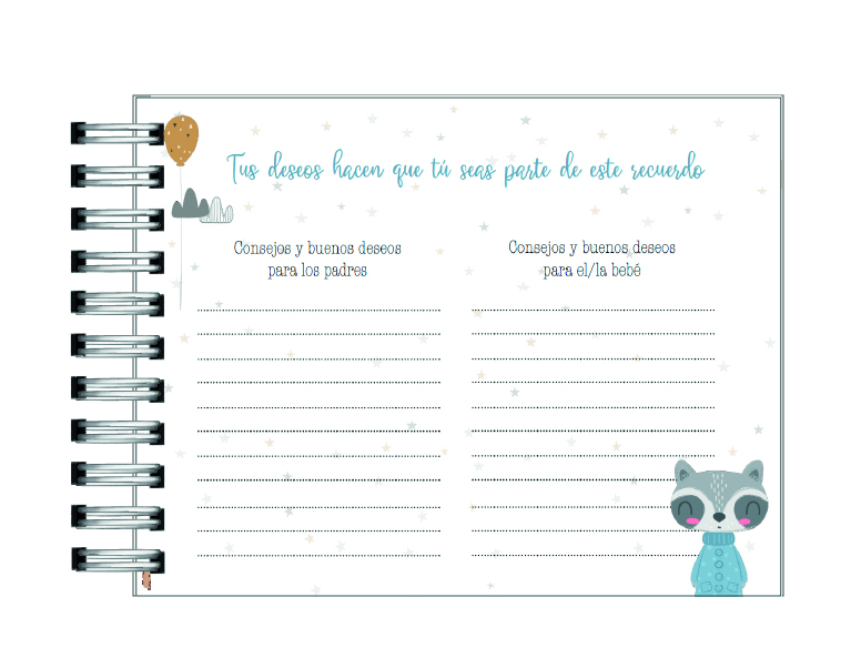 Libro de Buenos deseos del Baby Shower 22