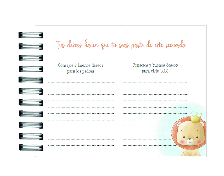 Libro de Buenos deseos del Baby Shower 24
