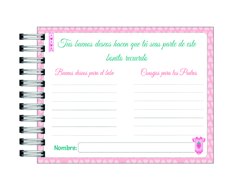 Libro de Buenos deseos del Baby Shower 25