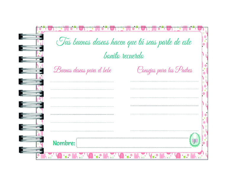 Libro de Buenos deseos del Baby Shower 27