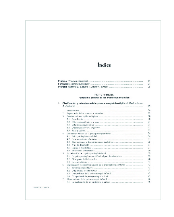 Manual de Psicología Clínica Infantil y del Adolescente – Trastornos Generales 4