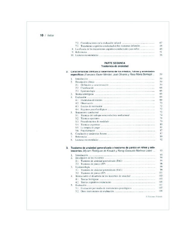 Manual de Psicología Clínica Infantil y del Adolescente – Trastornos Generales 5