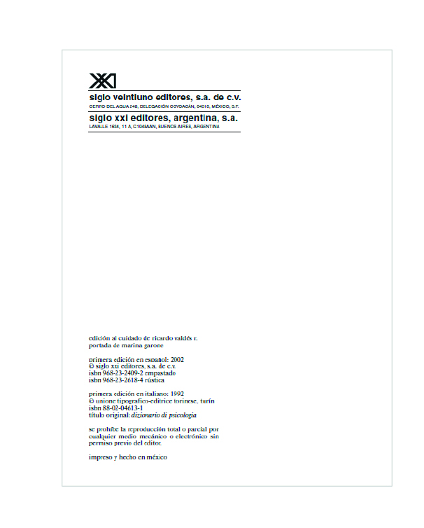 Diccionario de Psicología  - 2 Ed Umberto Galimberti 2