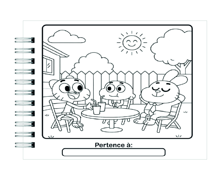Libro para Colorear El Increíble Mundo de Gumball 2