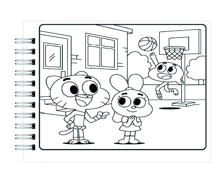 Libro para Colorear El Increíble Mundo de Gumball 3