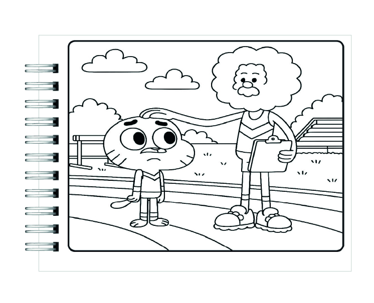Libro para Colorear El Increíble Mundo de Gumball 4