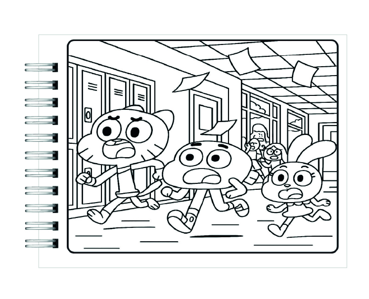 Libro para Colorear El Increíble Mundo de Gumball 5