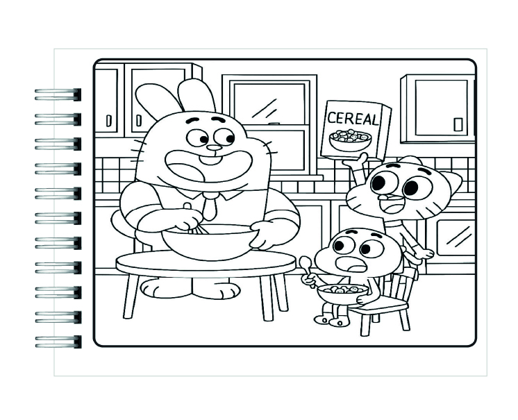 Libro para Colorear El Increíble Mundo de Gumball 6