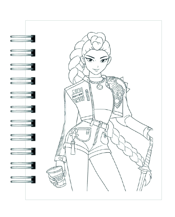 Libro para Colorear KPOP Demon Hunter 4