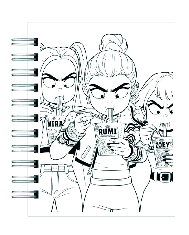 Libro para Colorear KPOP Demon Hunter 3