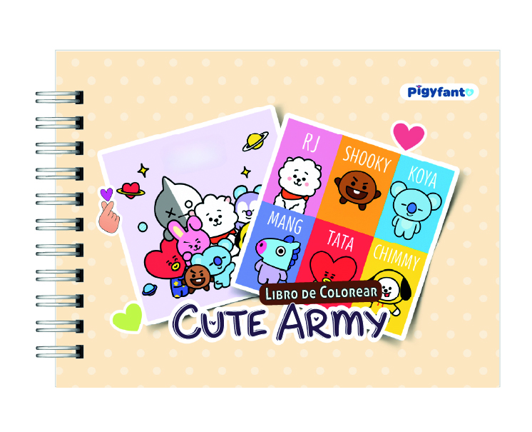Libro para Colorear Cute Arms BTS 6