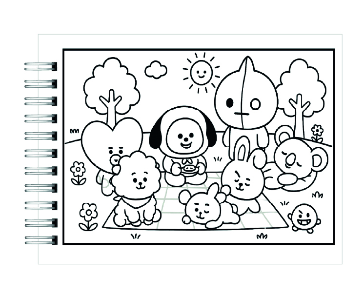 Libro para Colorear Cute Arms BTS 3