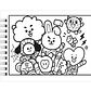 Libro para Colorear Cute Arms BTS - Miniatura 4