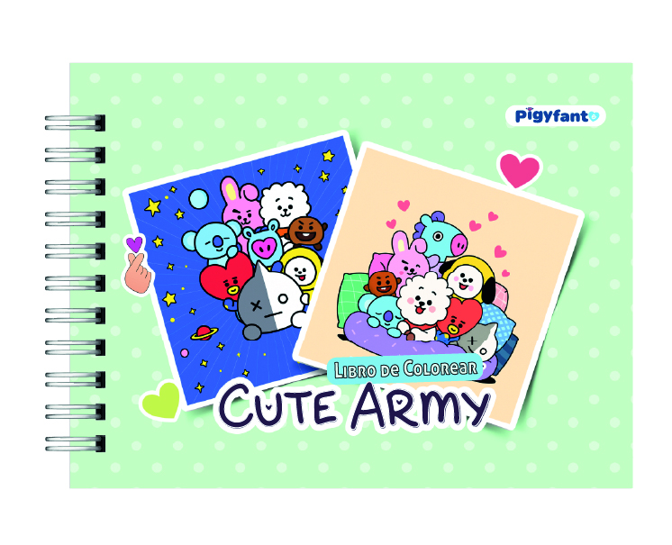 Libro para Colorear Cute Arms BTS 5